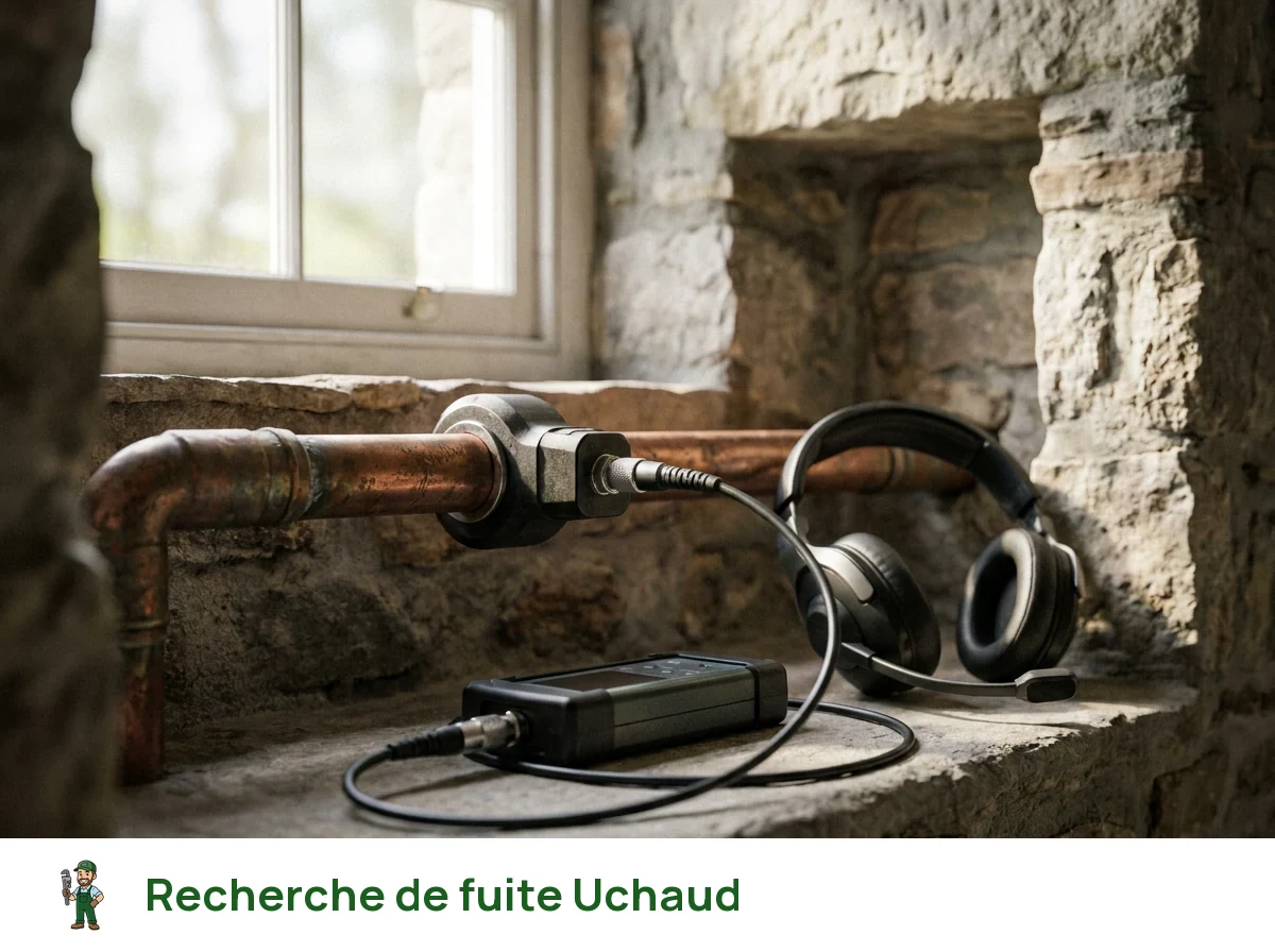 Recherche de fuite à Uchaud