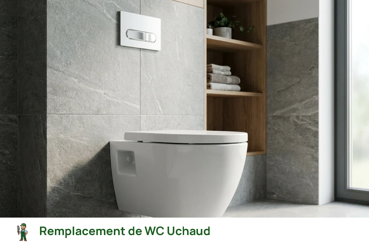 Remplacement de WC à Uchaud