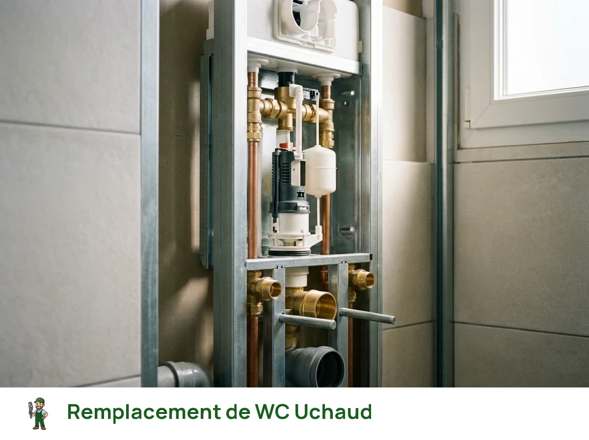 Remplacement de WC à Uchaud
