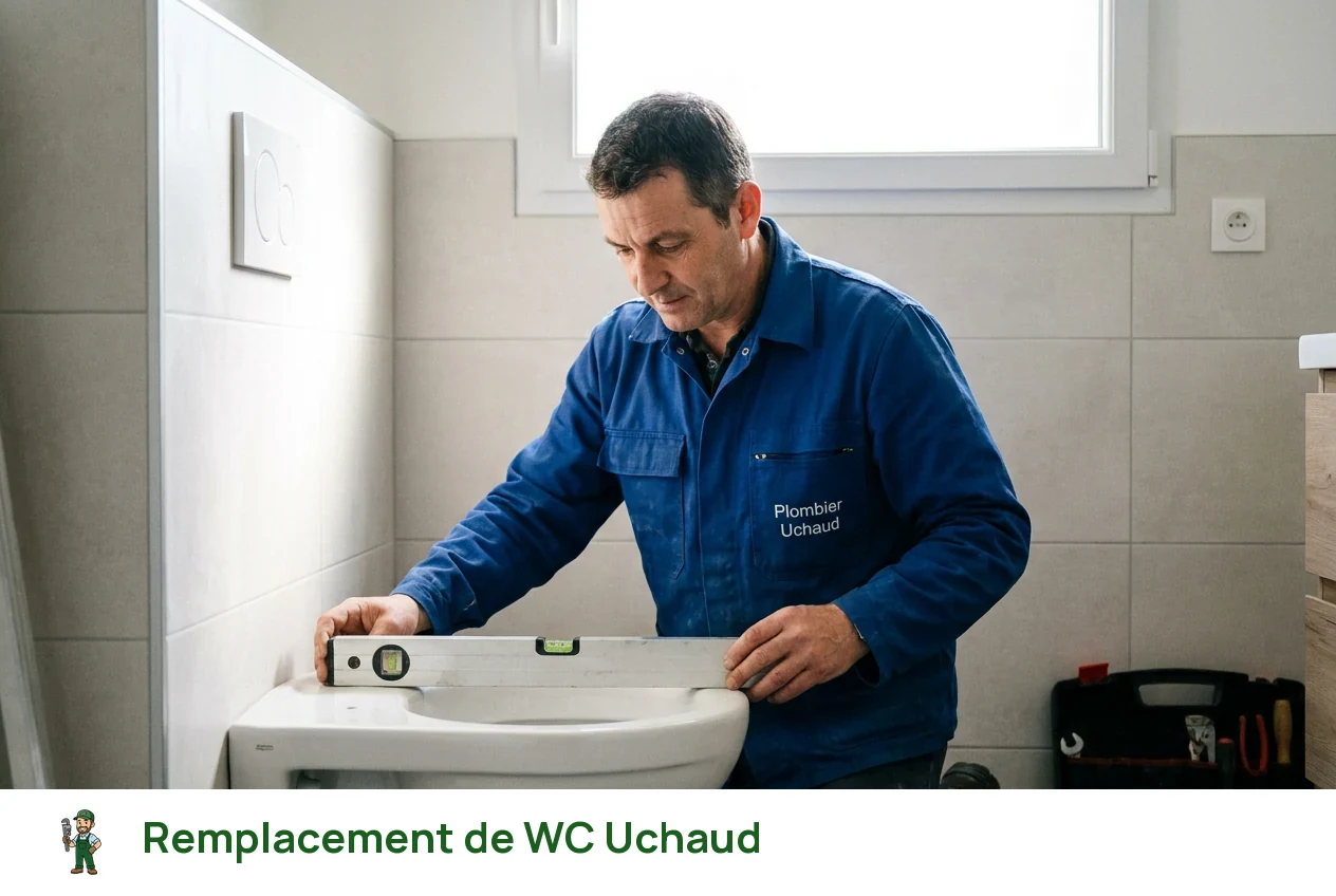 Remplacement de WC à Uchaud